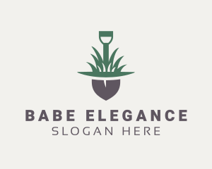 Grass Planting Shovel  logo design