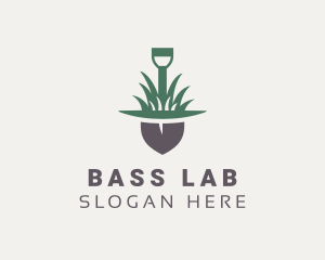 Grass Planting Shovel  logo design