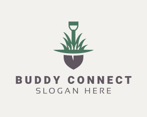 Grass Planting Shovel  logo design