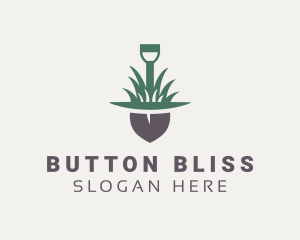 Grass Planting Shovel  logo design