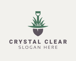 Grass Planting Shovel  logo design