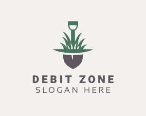 Grass Planting Shovel  logo design