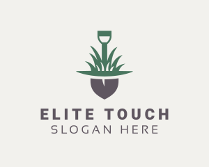 Grass Planting Shovel  logo design