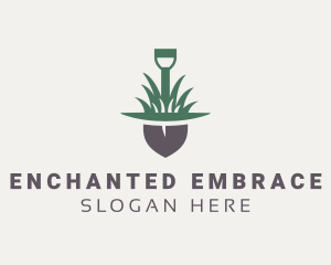 Grass Planting Shovel  logo design