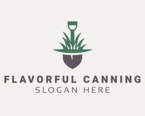 Grass Planting Shovel  logo design