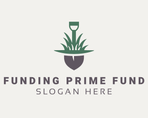 Grass Planting Shovel  logo design