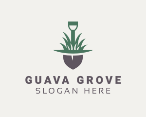 Grass Planting Shovel  logo design