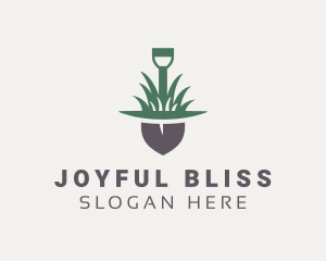 Grass Planting Shovel  logo design