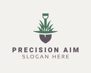 Grass Planting Shovel  logo design