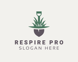 Grass Planting Shovel  logo design