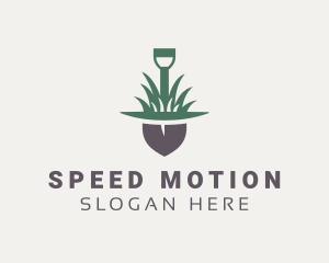 Grass Planting Shovel  logo design