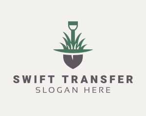 Grass Planting Shovel  logo design