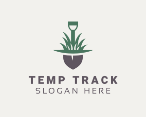 Grass Planting Shovel  logo design