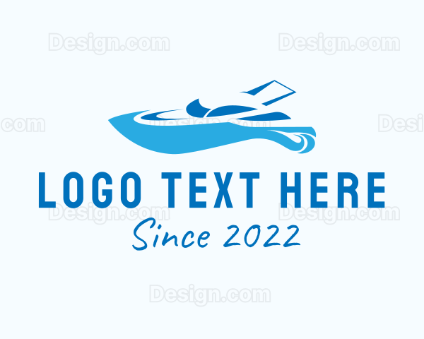 Blue Yacht Vehicle Logo