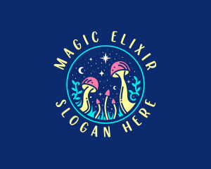 Magical Midnight Mushroom logo design