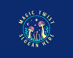 Magical Midnight Mushroom logo design