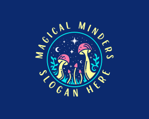 Magical Midnight Mushroom logo design