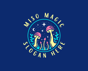 Magical Midnight Mushroom logo design