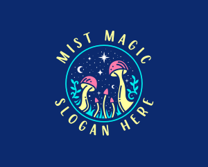 Magical Midnight Mushroom logo design