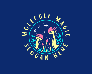 Magical Midnight Mushroom logo design