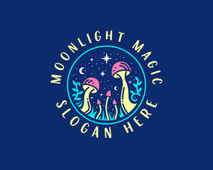 Magical Midnight Mushroom logo design