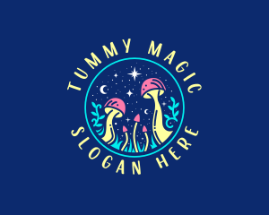 Magical Midnight Mushroom logo design