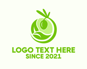 Green Organic Olive  logo