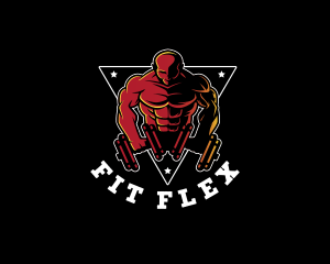 Dumbbells Bodybuilding Exercise logo