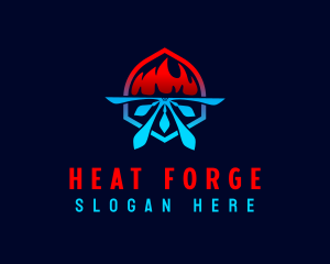 Heat Cold HVAC logo