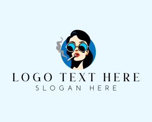 Smoking Lady Cigarette logo