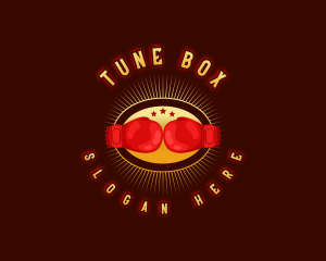 Boxing Glove Gym logo design