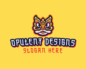 Oriental Gamer Dragon logo design