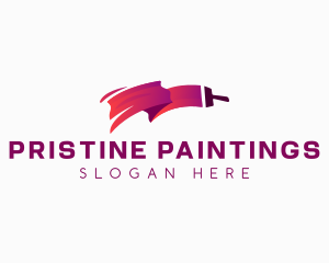 Brush Paint Contractor logo design