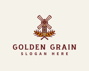 Windmill Grain Farm logo design