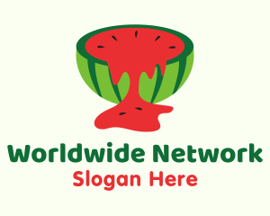 Watermelon Slice Juice Logo