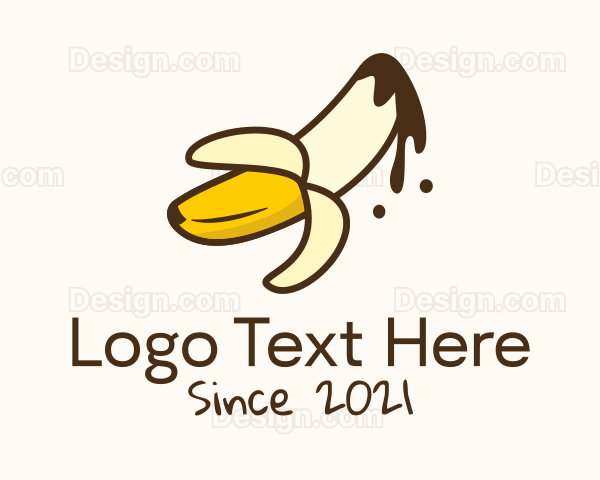 Chocolate Banana Peel Logo