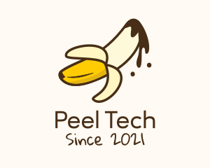 Chocolate Banana Peel logo design