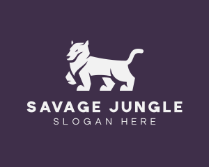 Wild Cougar Animal logo design