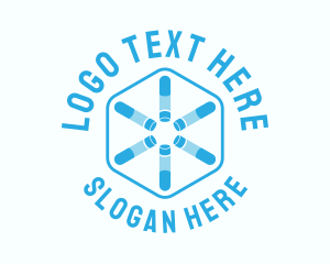 Test Tube Centrifuge Hexagon logo