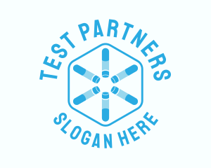 Test Tube Centrifuge Hexagon logo