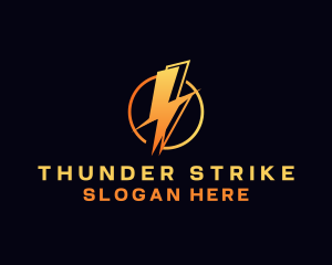 Electric Thunder Bolt logo design