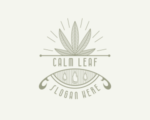 Weed Marijuana CBD logo design