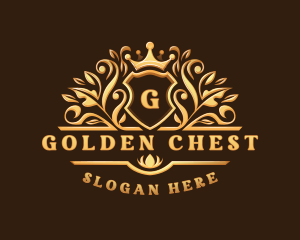 Crown Crest Insignia logo design