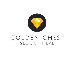 Shiny Yellow Diamond logo design