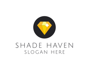 Shiny Yellow Diamond logo design