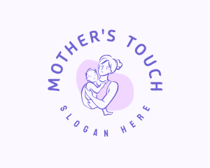 Mother Child Pediatrician logo design