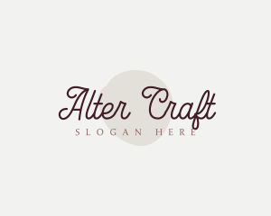 Cosmetics Cursive Wordmark logo design