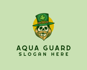 Lucky Skull Leprechaun logo design