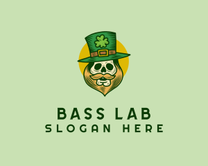 Lucky Skull Leprechaun logo design