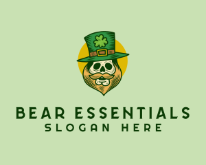 Lucky Skull Leprechaun logo design